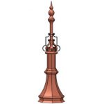 Alfano Copper Custom Finial Lightning Protection