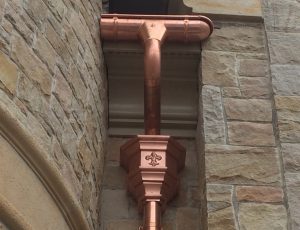 Copper Leader Heads Downspouts Ornaments