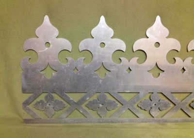 Lead Coated Decorative Railing - Cresting Water Jet Cutting