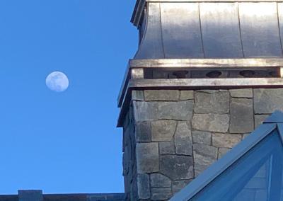 Lead Coated Espalande Chimney Cap With Finials