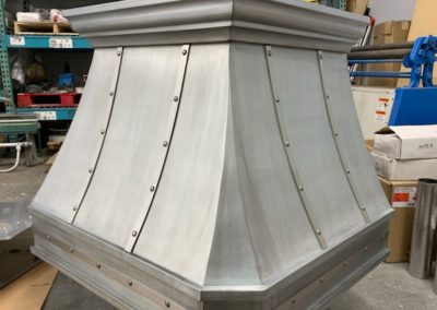 Custom Zinc Range Hood