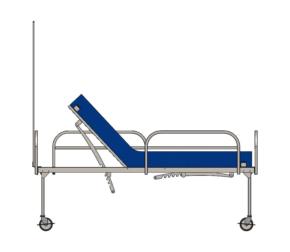 Steal Bed Frame Adjustable Backrest