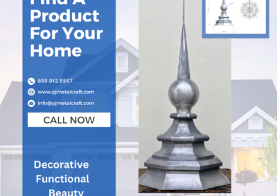 Range Finial With Lightning Protection Rod