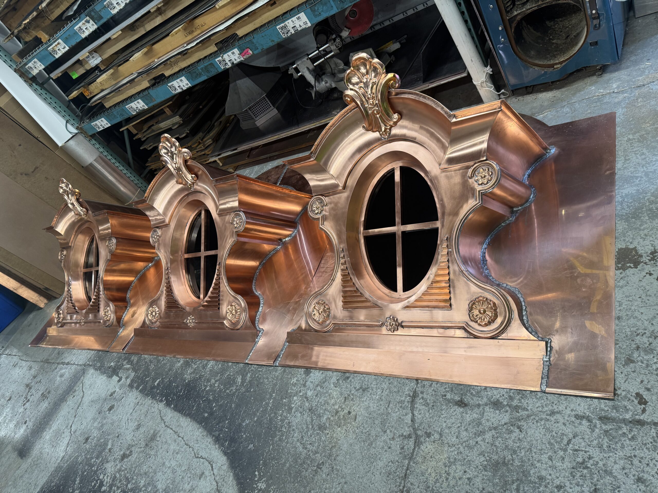 Copper Dormer Installation Window Functional