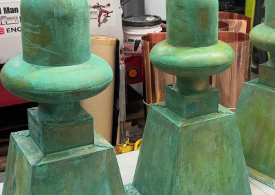 Patina Coated Custom Finials