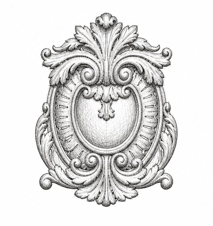 Ornamental Stamping Sketch