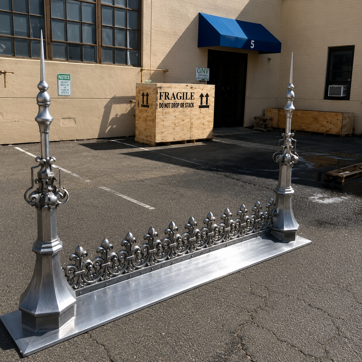 Lead Coated Cresting with Finials