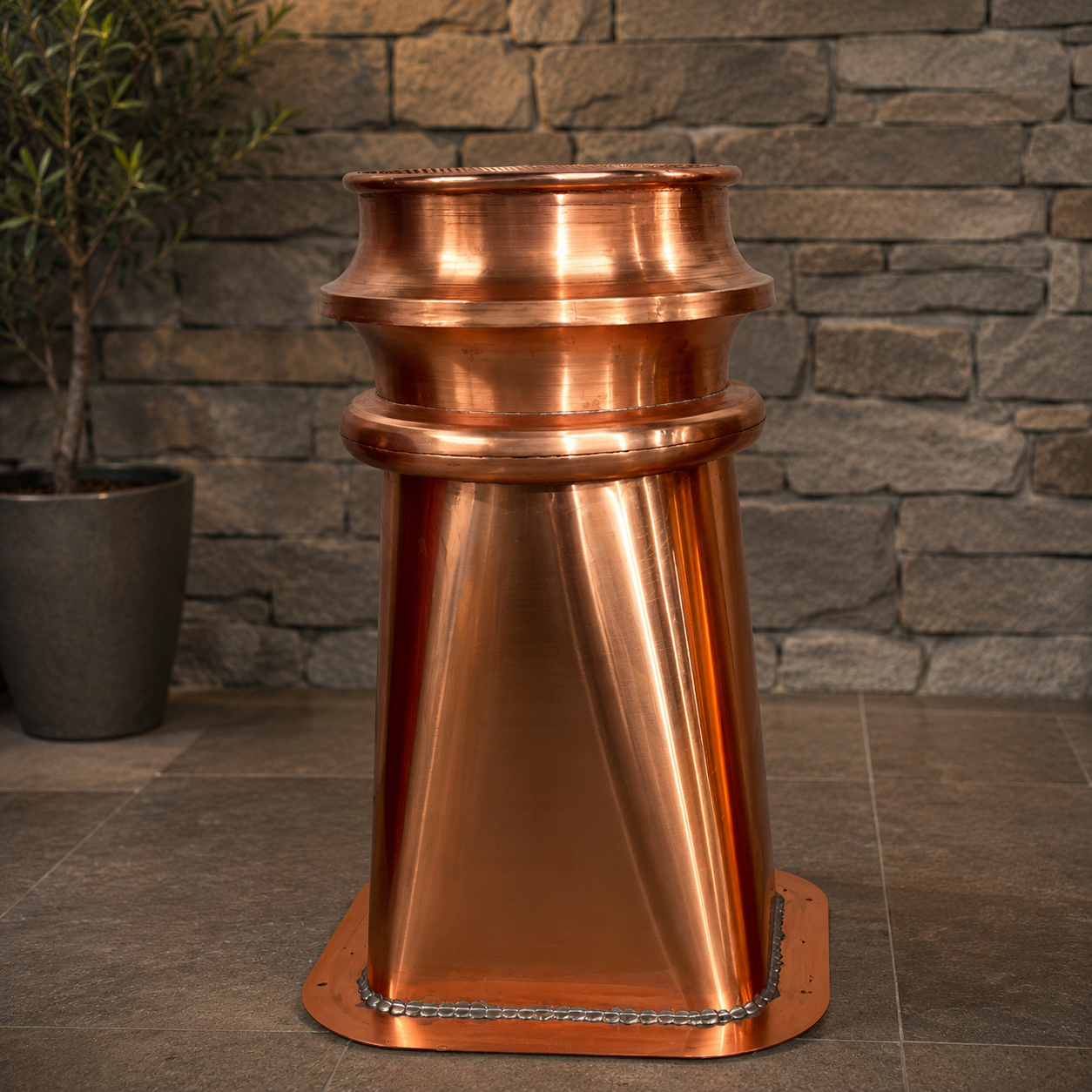 Custom Copper Chimney Cap