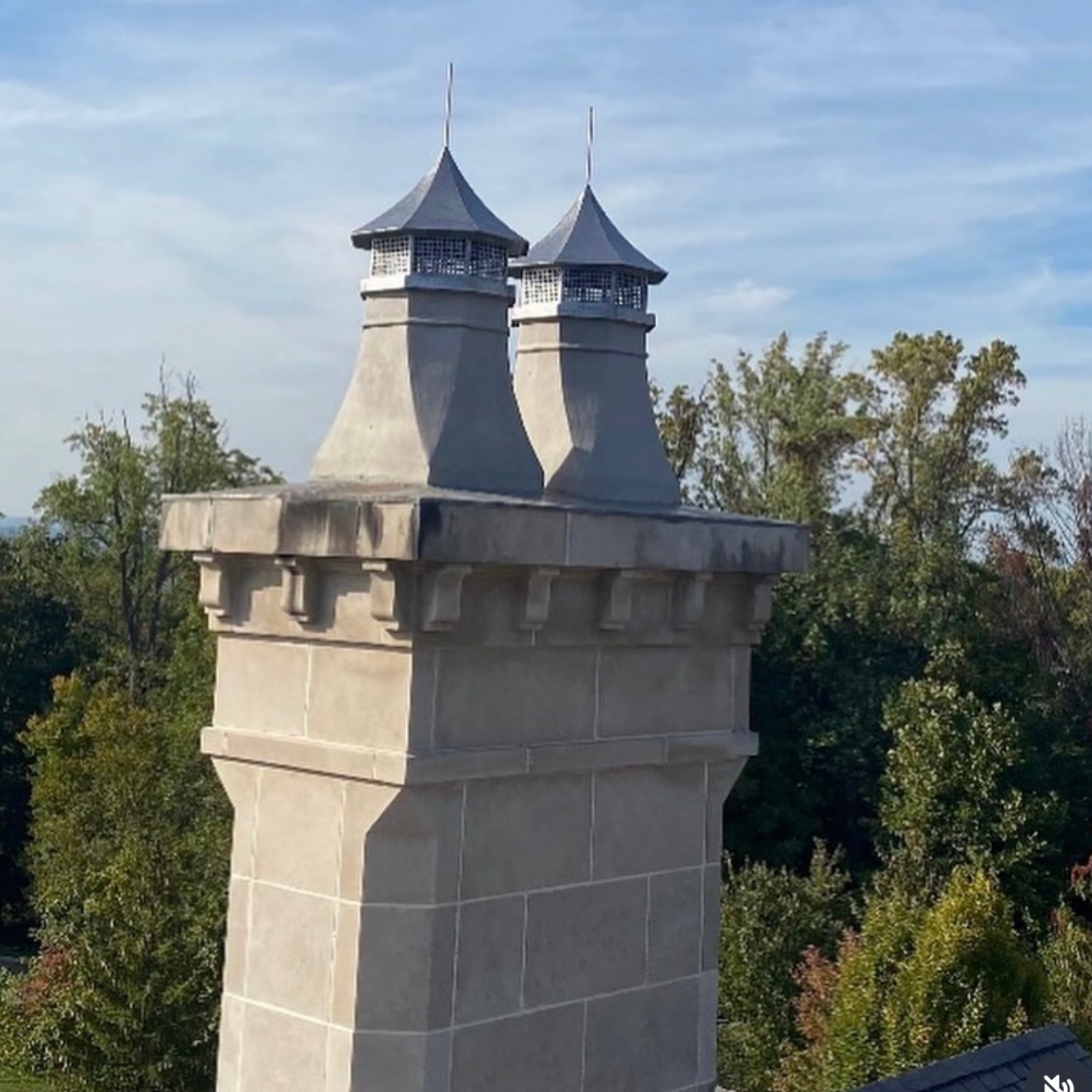 Custom Copper Chimney Cap