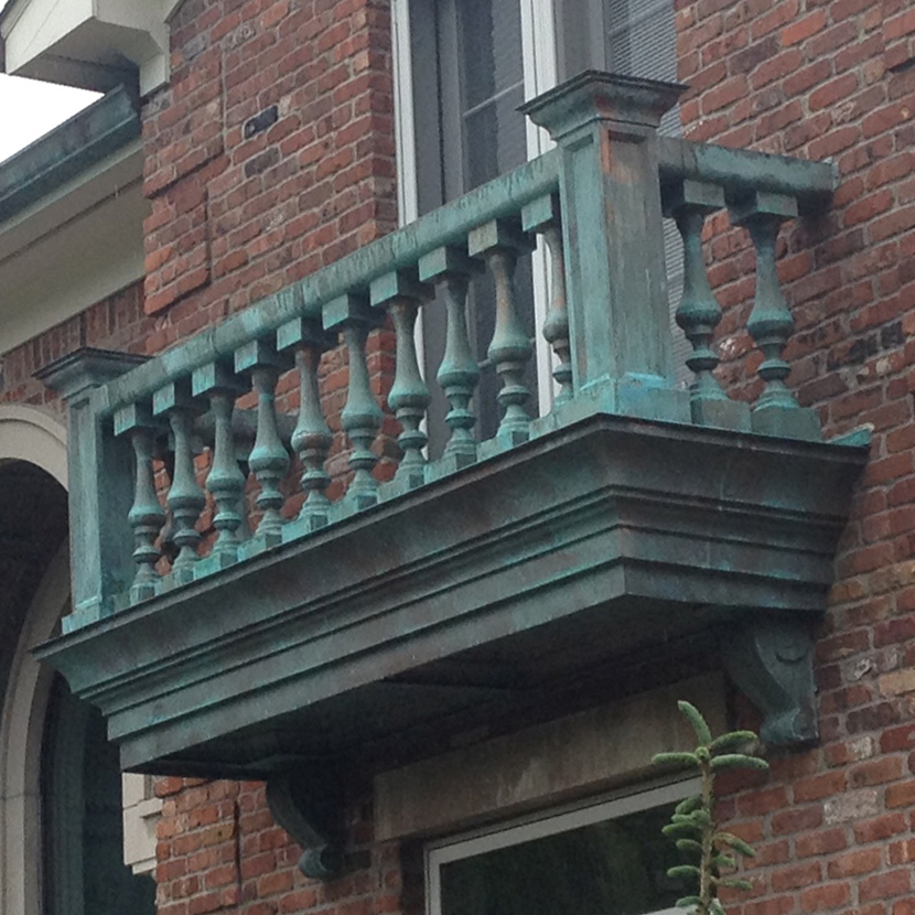 Patina Copper Balcony