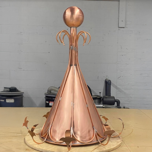 Custom Decorative Copper Finial