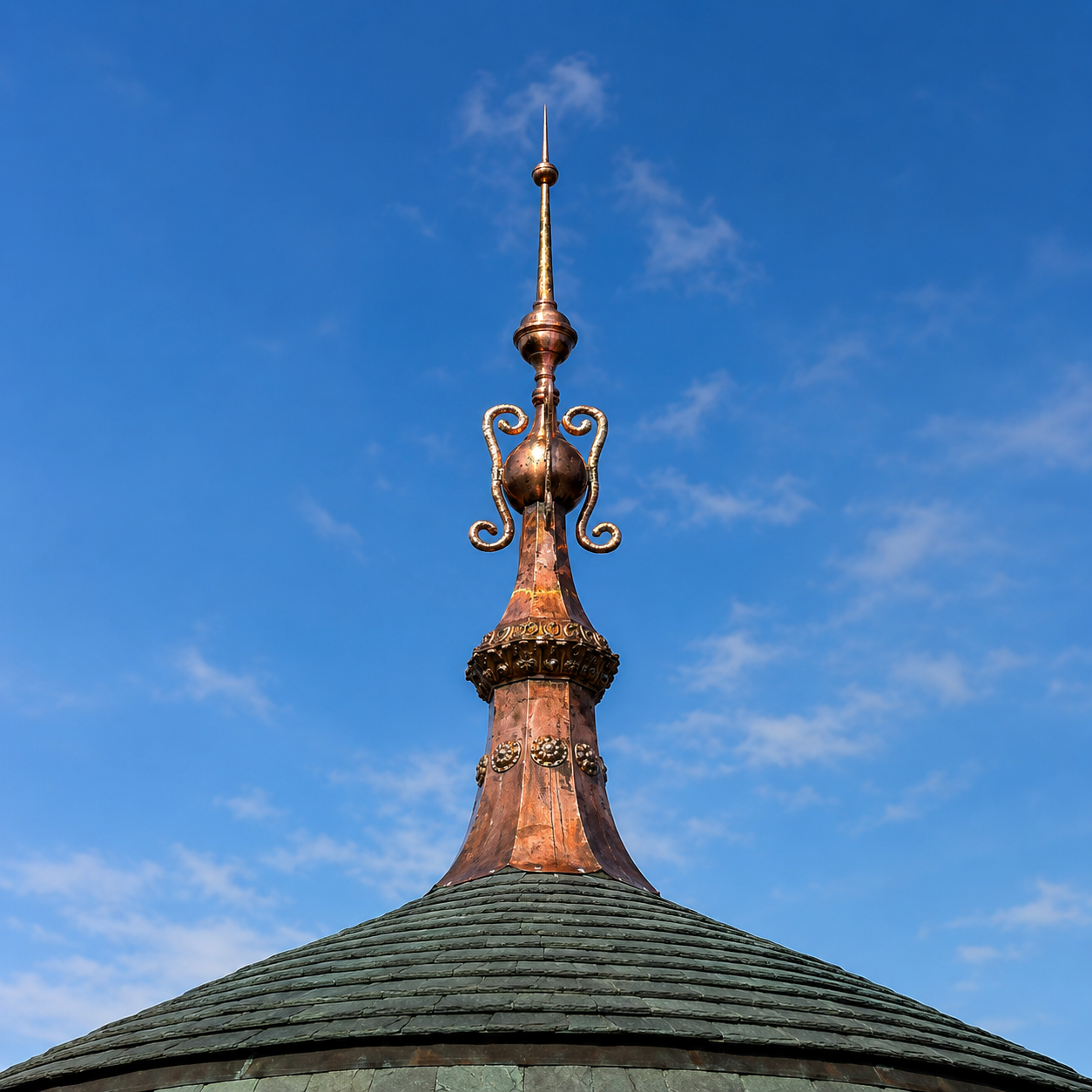 Custom Copper Finial