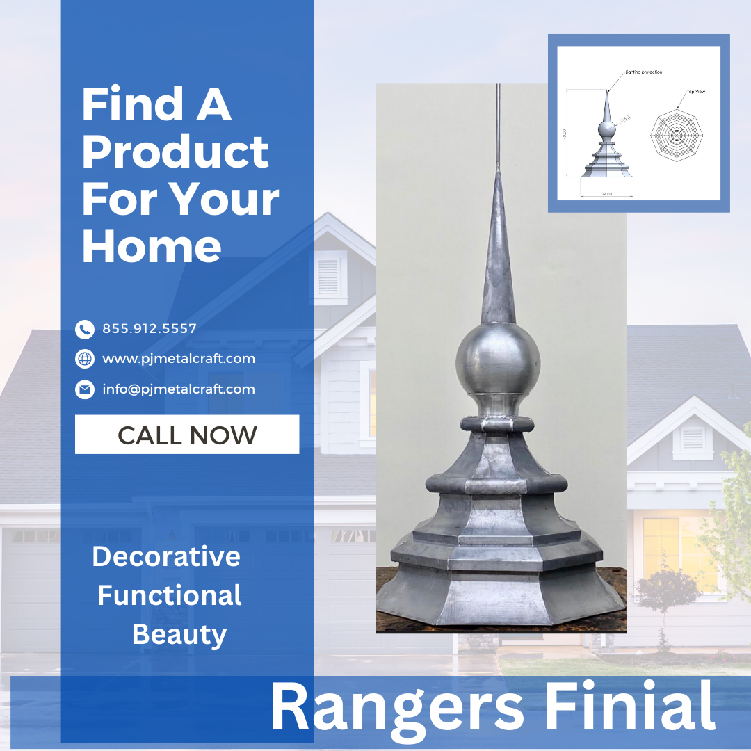 Rangers Finial with Lightning Protection Rod
